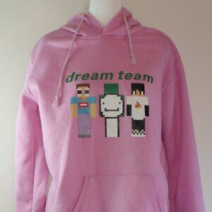 JMSUN Unisex Dreamwastaken Dream Team Smile Hoodie Sweatshirt Size L 7 (C997)